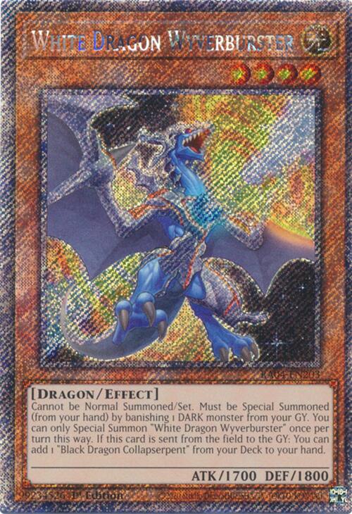 White Dragon Wyverburster [RA04-EN203] Platinum Secret Rare | Exor Games Summserside