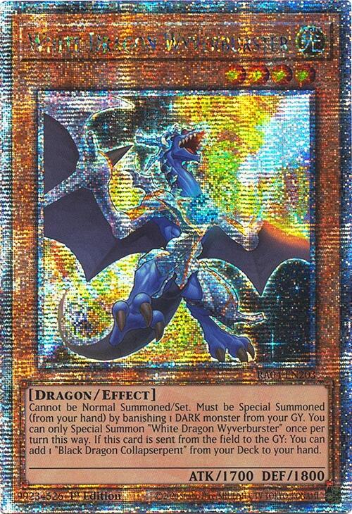 White Dragon Wyverburster [RA04-EN203] Quarter Century Secret Rare | Exor Games Summserside