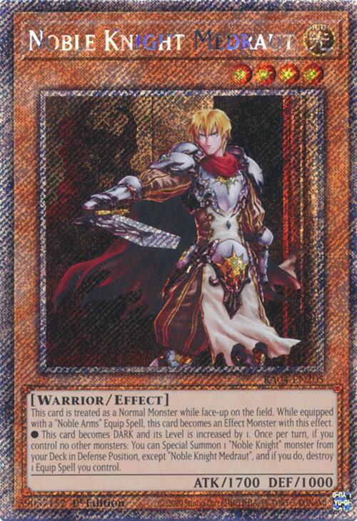 Noble Knight Medraut [RA04-EN205] Platinum Secret Rare | Exor Games Summserside