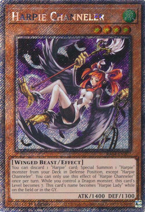 Harpie Channeler [RA04-EN207] Platinum Secret Rare | Exor Games Summserside