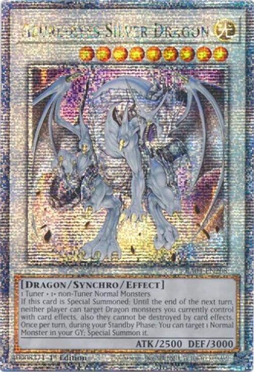 Azure-Eyes Silver Dragon [RA04-EN208] Quarter Century Secret Rare | Exor Games Summserside