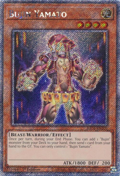 Bujin Yamato [RA04-EN209] Platinum Secret Rare | Exor Games Summserside