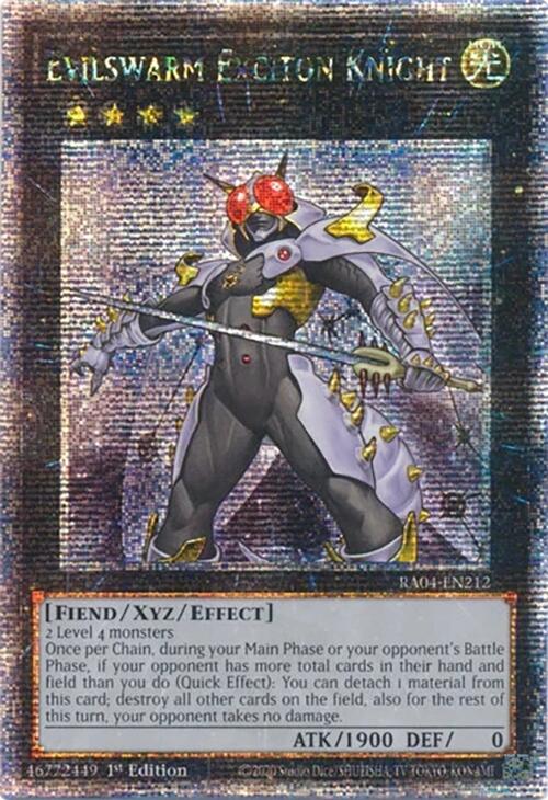 Evilswarm Exciton Knight [RA04-EN212] Quarter Century Secret Rare | Exor Games Summserside