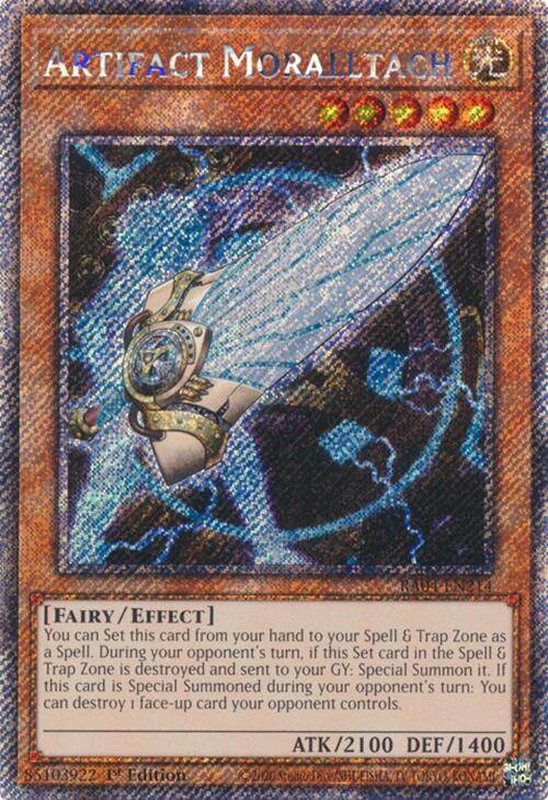 Artifact Moralltach [RA04-EN214] Platinum Secret Rare | Exor Games Summserside