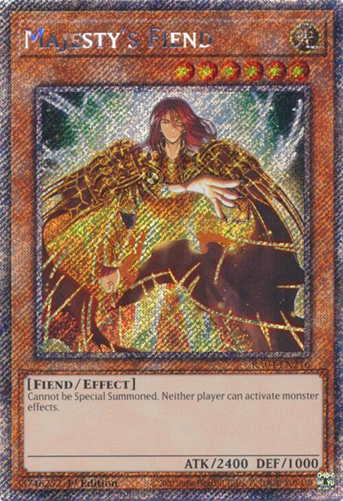 Majesty's Fiend [RA04-EN216] Platinum Secret Rare | Exor Games Summserside
