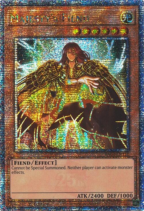 Majesty's Fiend [RA04-EN216] Quarter Century Secret Rare | Exor Games Summserside
