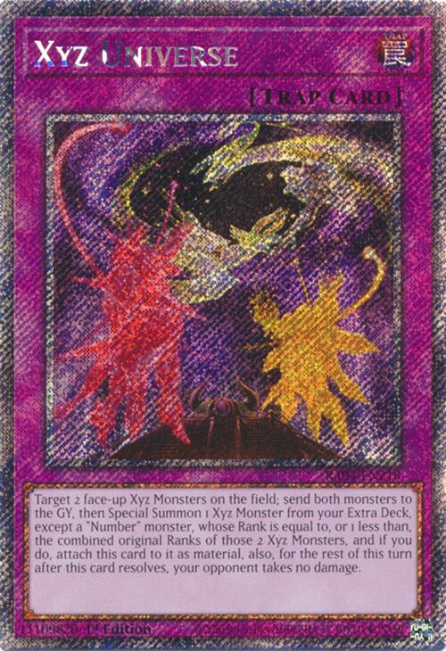 Xyz Universe [RA04-EN218] Platinum Secret Rare | Exor Games Summserside