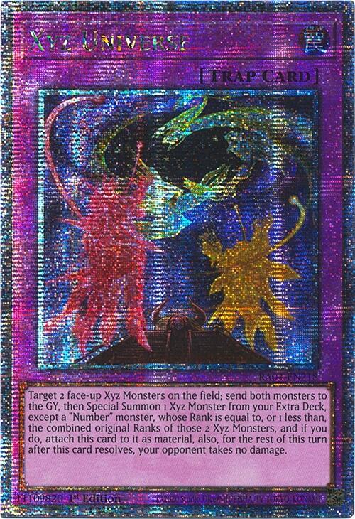 Xyz Universe [RA04-EN218] Quarter Century Secret Rare | Exor Games Summserside