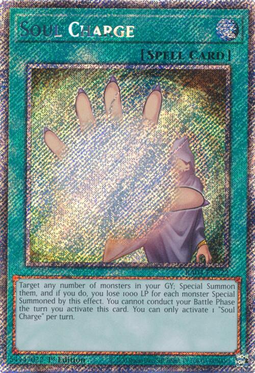 Soul Charge [RA04-EN222] Platinum Secret Rare | Exor Games Summserside