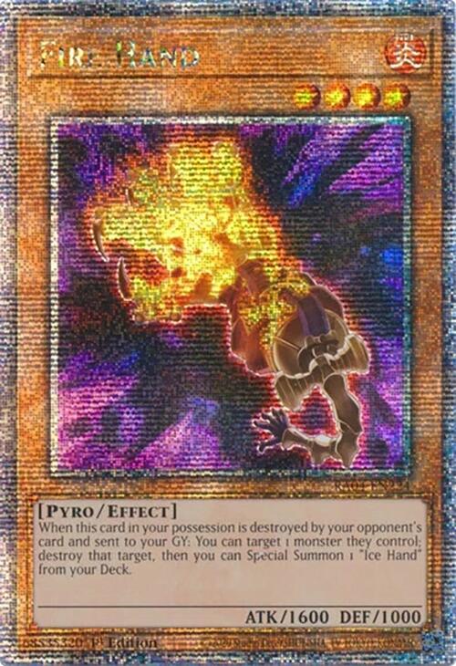Fire Hand [RA04-EN224] Quarter Century Secret Rare | Exor Games Summserside