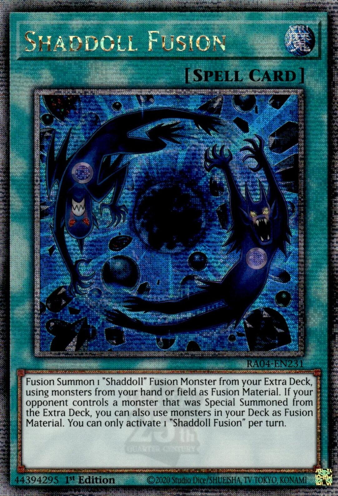Shaddoll Fusion [RA04-EN231] Quarter Century Secret Rare | Exor Games Summserside