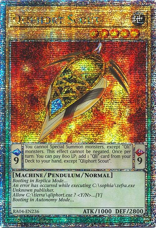 Qliphort Scout [RA04-EN236] Quarter Century Secret Rare | Exor Games Summserside