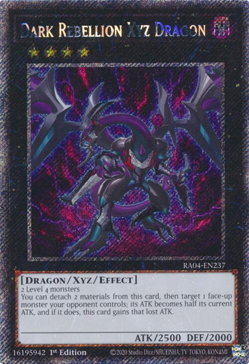 Dark Rebellion Xyz Dragon [RA04-EN237] Platinum Secret Rare | Exor Games Summserside