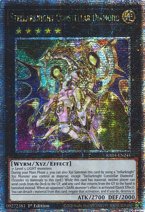 Stellarknight Constellar Diamond [RA04-EN241] Quarter Century Secret Rare | Exor Games Summserside