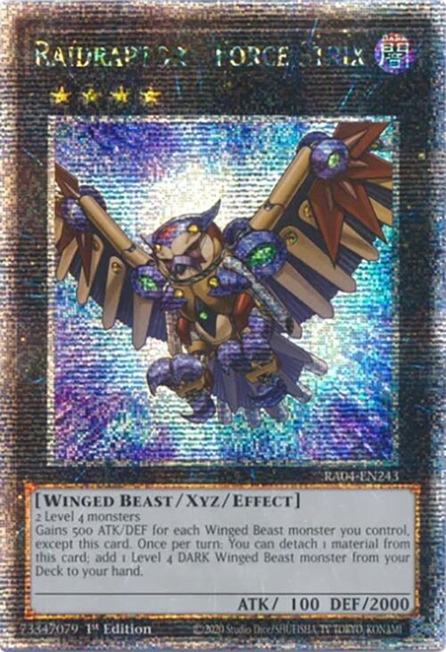 Raidraptor - Force Strix [RA04-EN243] Quarter Century Secret Rare | Exor Games Summserside