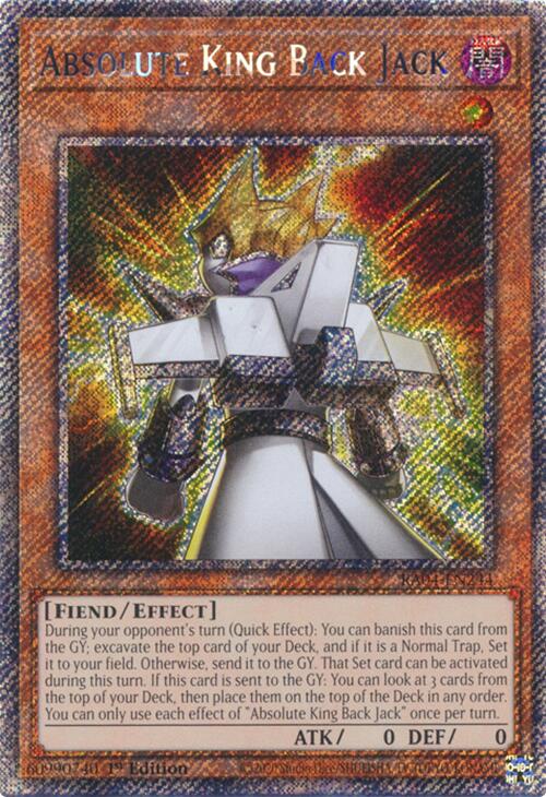Absolute King Back Jack [RA04-EN244] Platinum Secret Rare | Exor Games Summserside
