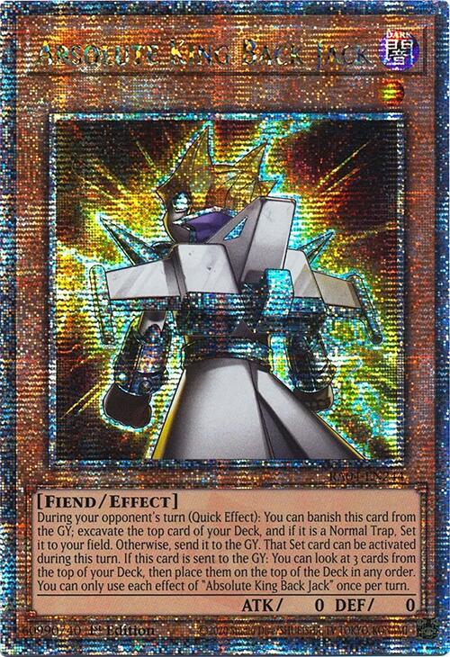Absolute King Back Jack [RA04-EN244] Quarter Century Secret Rare | Exor Games Summserside