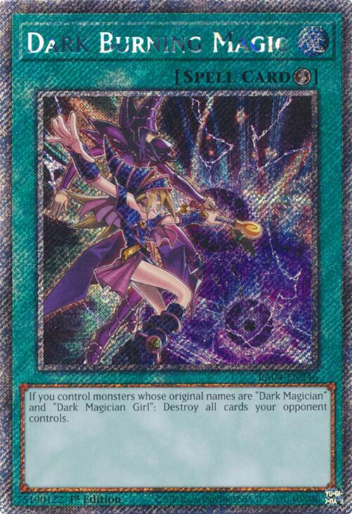 Dark Burning Magic [RA04-EN246] Platinum Secret Rare | Exor Games Summserside
