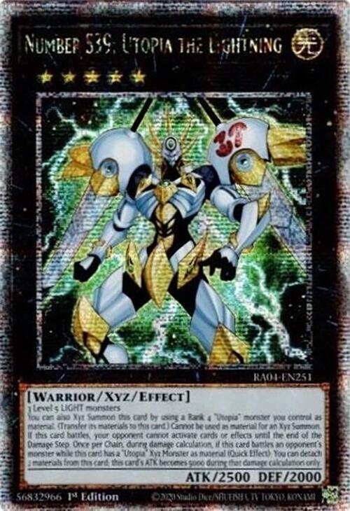 Number S39: Utopia the Lightning [RA04-EN251] Quarter Century Secret Rare | Exor Games Summserside