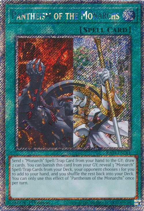 Pantheism of the Monarchs [RA04-EN261] Platinum Secret Rare | Exor Games Summserside