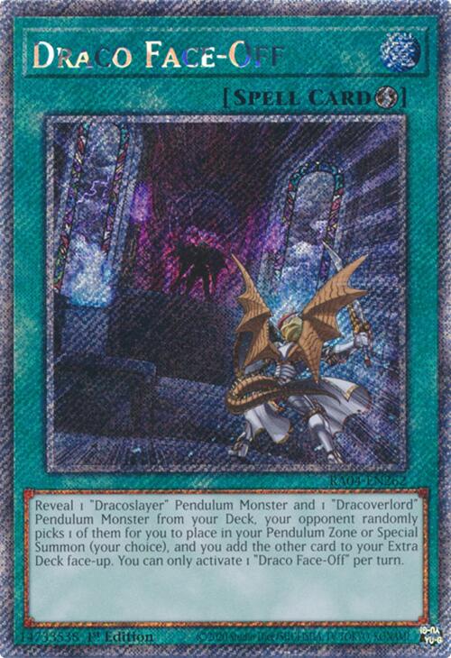 Draco Face-Off [RA04-EN262] Platinum Secret Rare | Exor Games Summserside