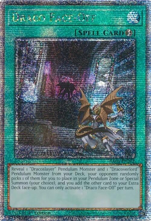 Draco Face-Off [RA04-EN262] Quarter Century Secret Rare | Exor Games Summserside