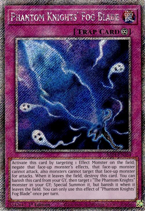 Phantom Knights' Fog Blade [RA04-EN264] Platinum Secret Rare | Exor Games Summserside