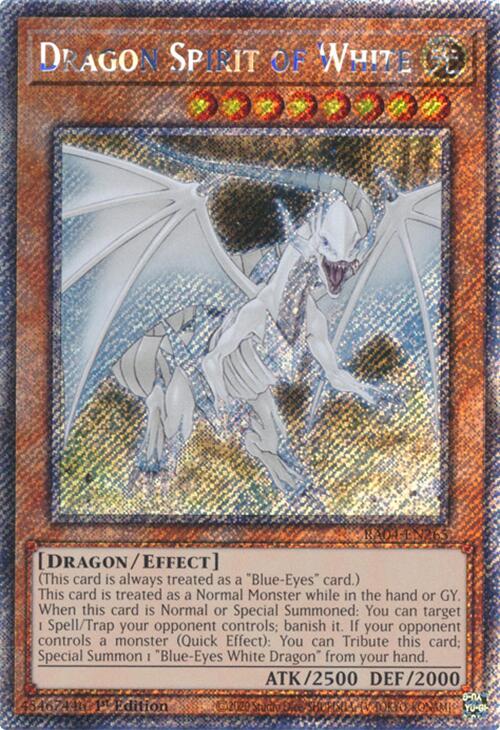 Dragon Spirit of White [RA04-EN265] Platinum Secret Rare | Exor Games Summserside