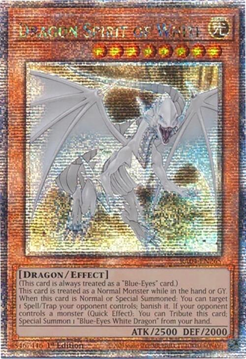 Dragon Spirit of White [RA04-EN265] Quarter Century Secret Rare | Exor Games Summserside