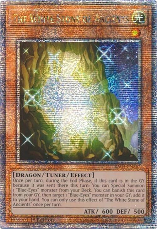 The White Stone of Ancients [RA04-EN267] Quarter Century Secret Rare | Exor Games Summserside