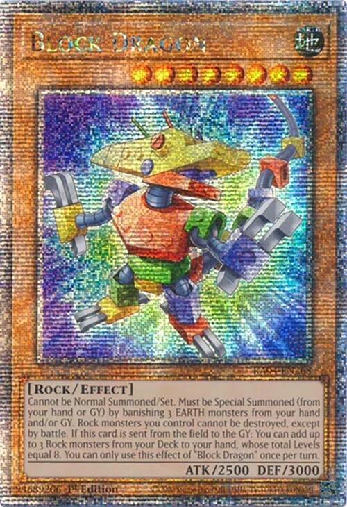 Block Dragon [RA04-EN268] Quarter Century Secret Rare | Exor Games Summserside