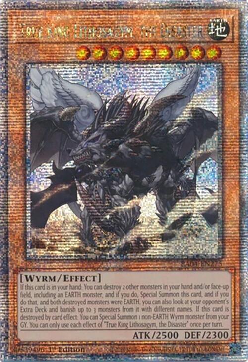 True King Lithosagym, the Disaster [RA04-EN275] Quarter Century Secret Rare | Exor Games Summserside