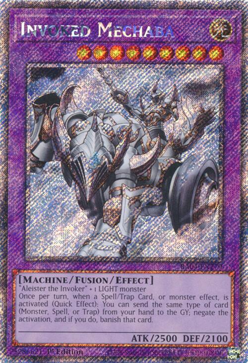 Invoked Mechaba [RA04-EN279] Platinum Secret Rare | Exor Games Summserside