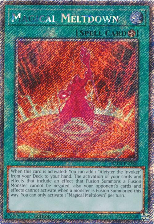 Magical Meltdown [RA04-EN280] Platinum Secret Rare | Exor Games Summserside