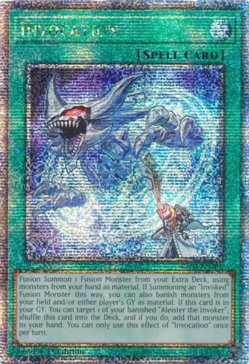 Invocation [RA04-EN281] Quarter Century Secret Rare | Exor Games Summserside