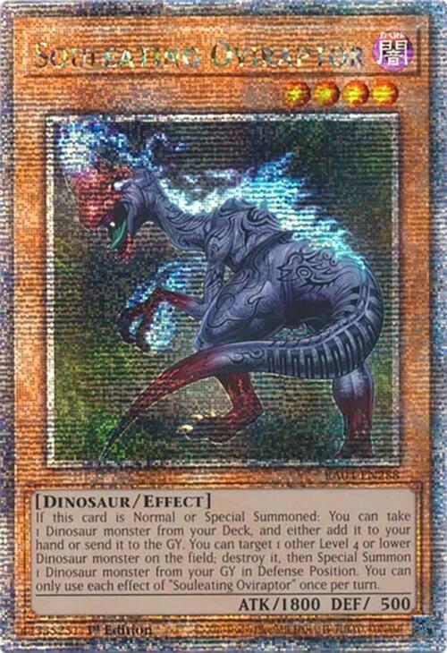 Souleating Oviraptor [RA04-EN288] Quarter Century Secret Rare | Exor Games Summserside