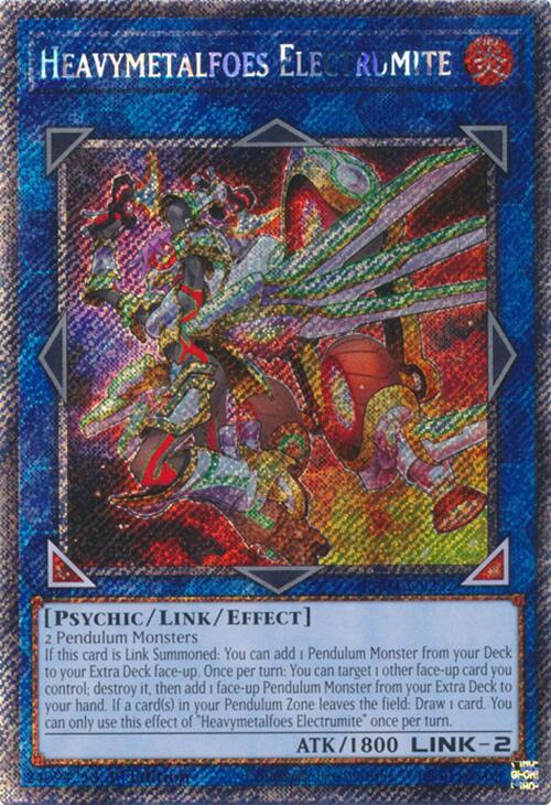 Heavymetalfoes Electrumite [RA04-EN292] Platinum Secret Rare | Exor Games Summserside