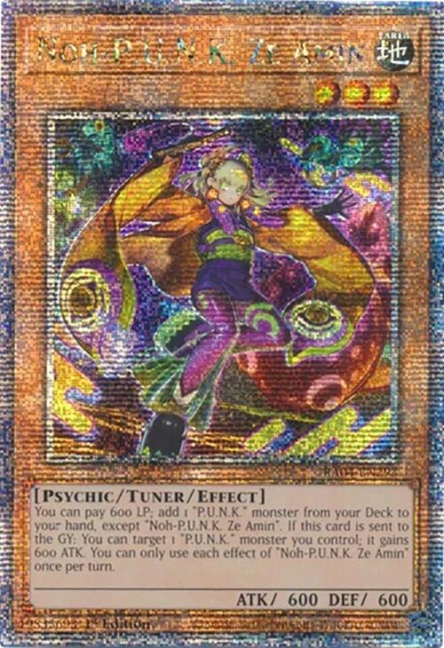 Noh-P.U.N.K. Ze Amin [RA04-EN293] Quarter Century Secret Rare | Exor Games Summserside