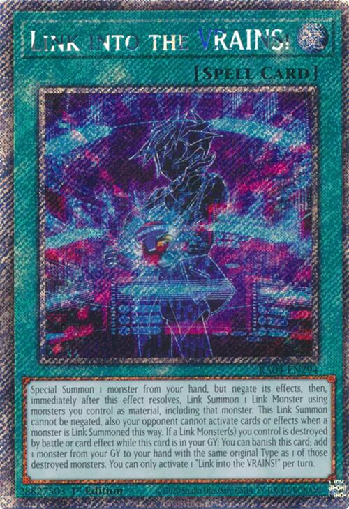 Link into the VRAINS! [RA04-EN294] Platinum Secret Rare | Exor Games Summserside