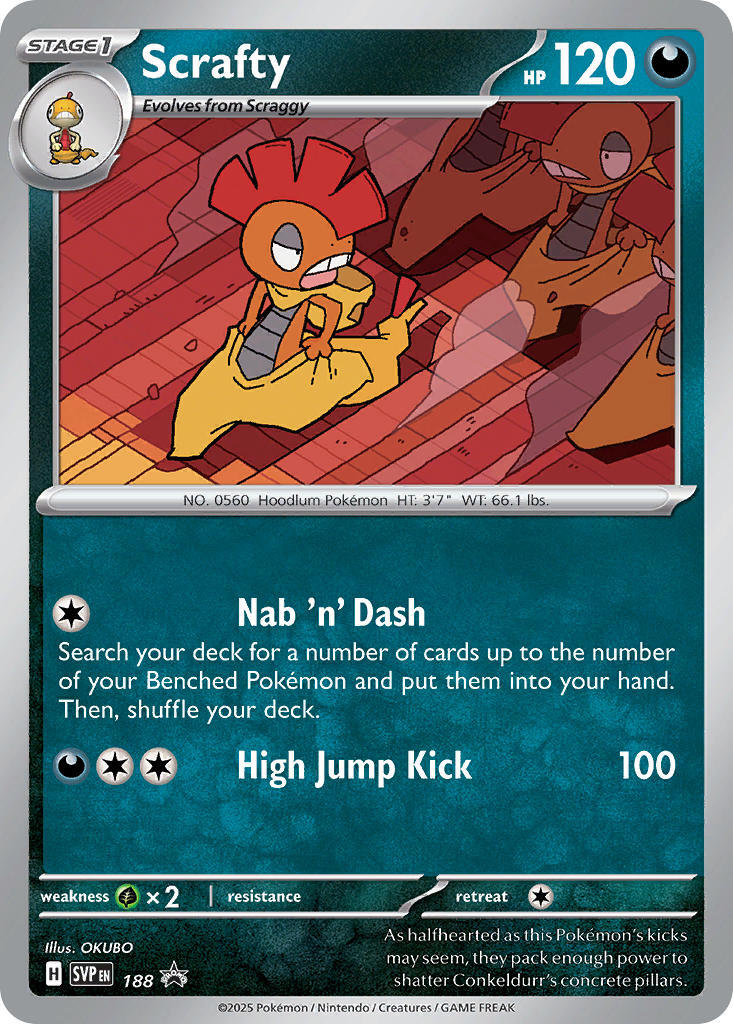 Scrafty (188) [Scarlet & Violet: Black Star Promos] | Exor Games Summserside