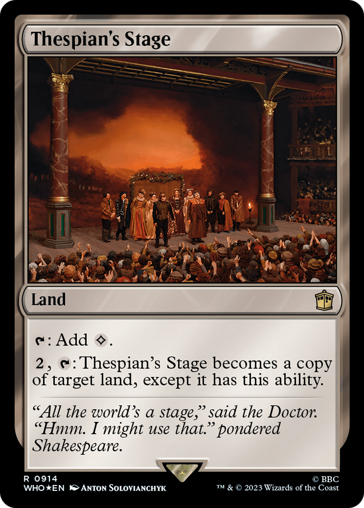 Thespian's Stage (Surge Foil) [Doctor Who] | Exor Games Summserside