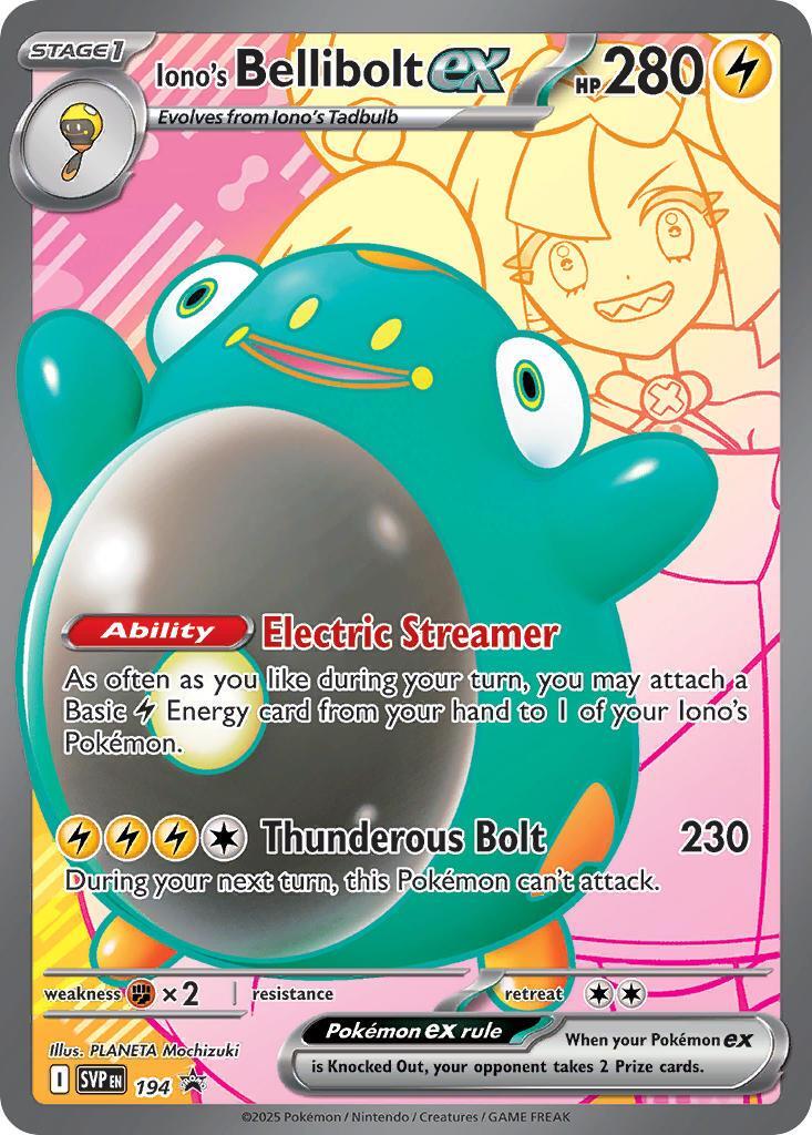 Iono's Bellibolt ex (194) [Scarlet & Violet: Black Star Promos] | Exor Games Summserside