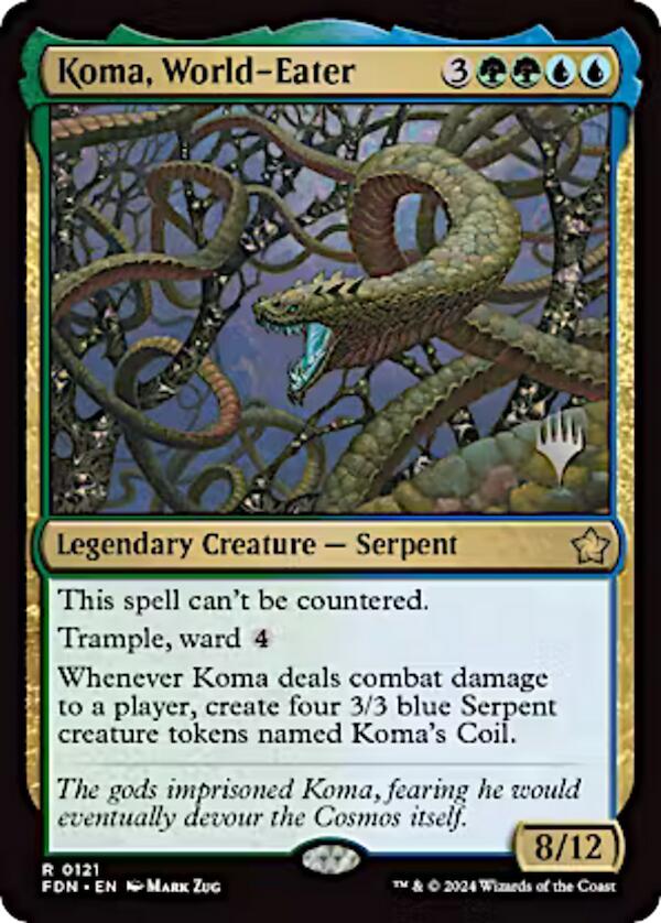 Koma, World-Eater (Promo Pack) [Aetherdrift Promos] | Exor Games Summserside