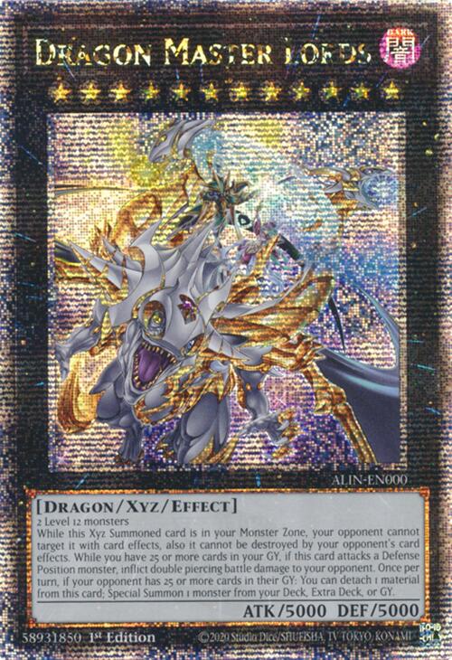 Dragon Master Lords [ALIN-EN000] Quarter Century Secret Rare | Exor Games Summserside