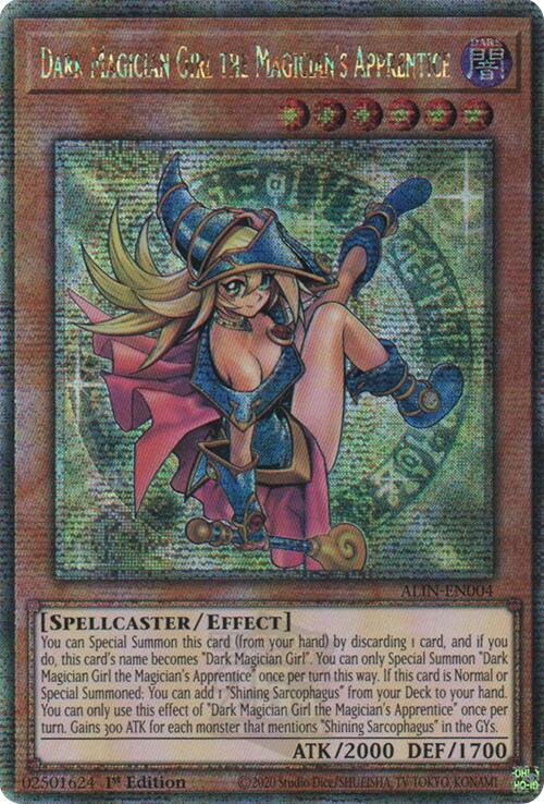 Dark Magician Girl the Magician's Apprentice [ALIN-EN004] Quarter Century Secret Rare | Exor Games Summserside
