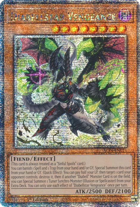 Diabellstar Vengeance [ALIN-EN011] Quarter Century Secret Rare | Exor Games Summserside
