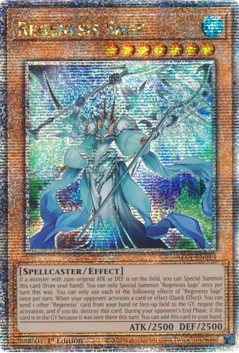 Regenesis Sage [ALIN-EN014] Quarter Century Secret Rare | Exor Games Summserside