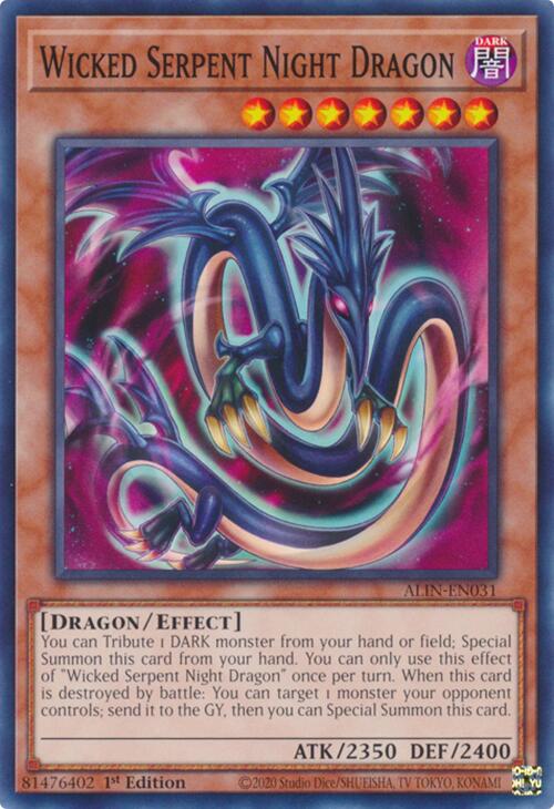 Wicked Serpent Night Dragon [ALIN-EN031] Common | Exor Games Summserside