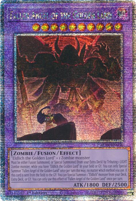 Fallen Angel of the Golden Land [ALIN-EN036] Quarter Century Secret Rare | Exor Games Summserside