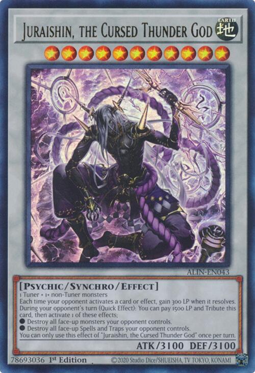Juraishin, the Cursed Thunder God [ALIN-EN043] Ultra Rare | Exor Games Summserside